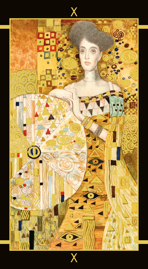 Mini Golden Klimt Tarot Cards